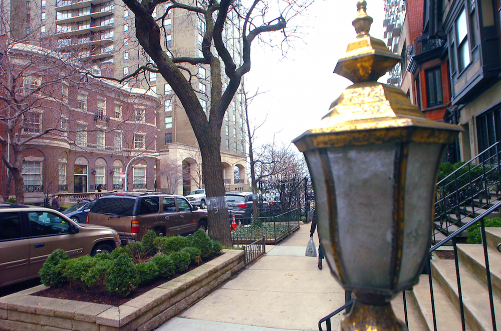 The 100 block of East Bellevue Place in Chicago's Gold Coast.