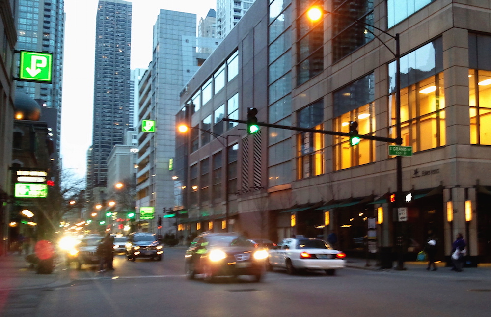Grand Avenue, Chicago. Photo by Dan Plutchak/Gold Coast Shore Report
