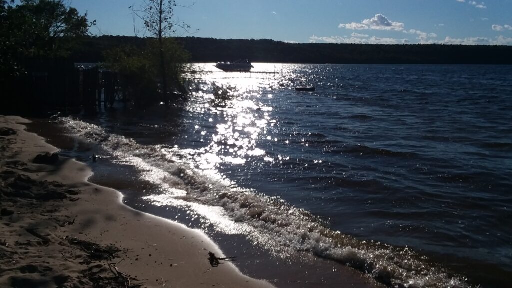 Eagle Harbor from the Ephraim Beach in Door County