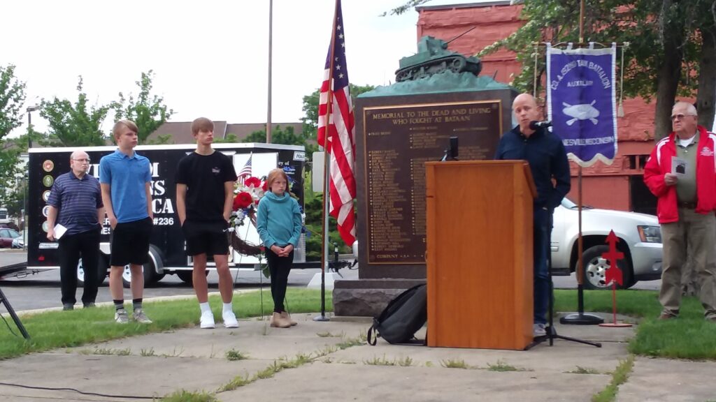 Brian Lawton, grandson of 1st Sgt. Dale Lawton.