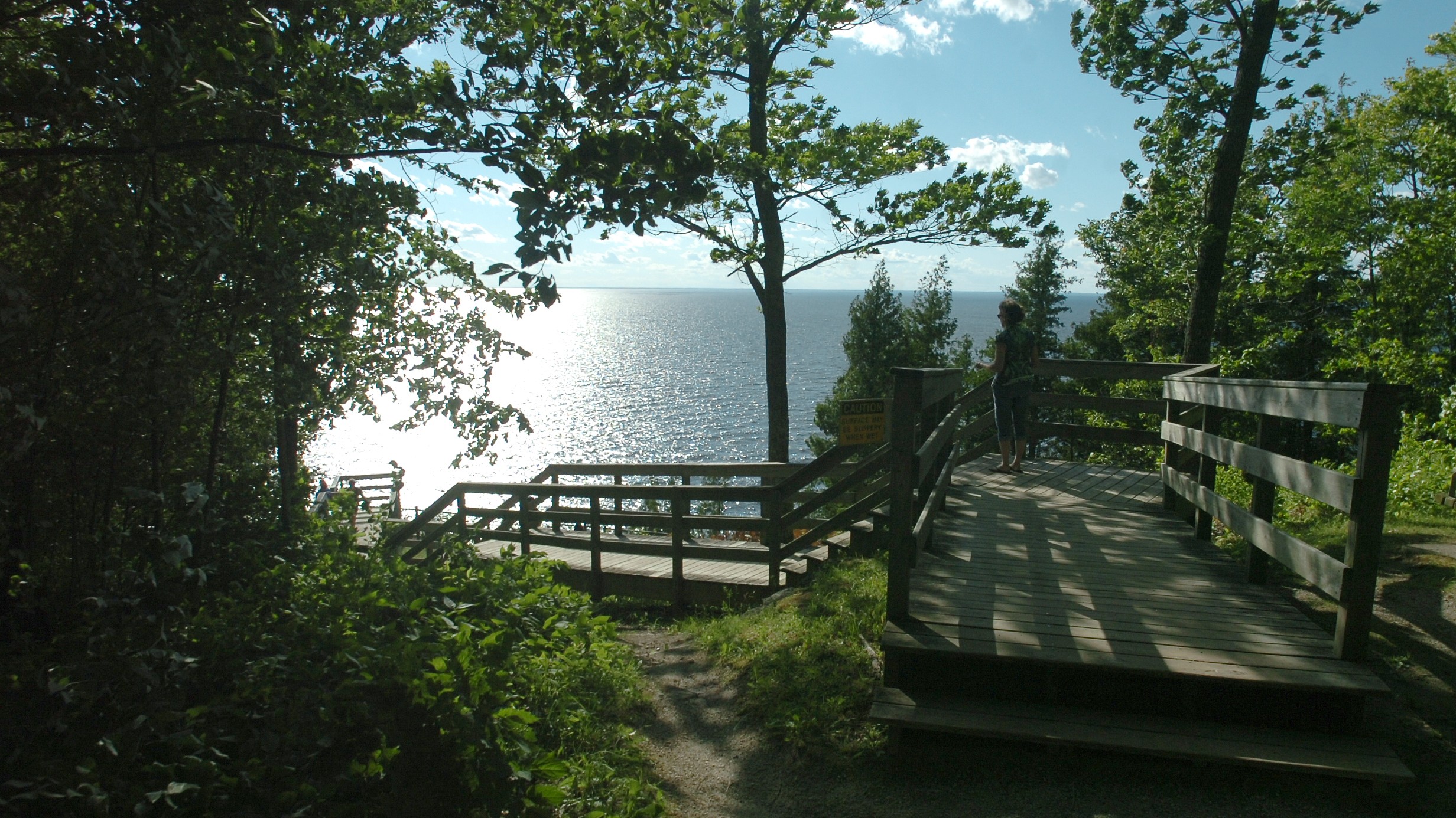 Ellison Bluff County Park offers awe-inspiring views including sunsets and photographic opportunities of the cliffs, Green Bay waters and the many Green Bay Islands.